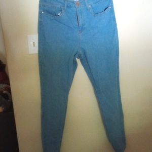 High rise skinny jeans